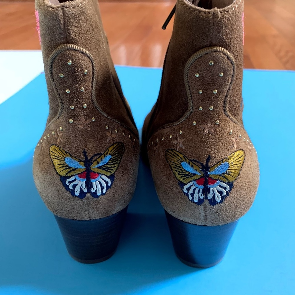 Ash | Heidi Embroidered Western Ankle Booties - Picture 5 of 8